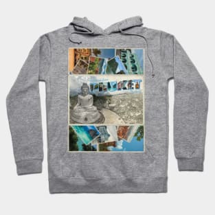 Greetings from Phuket in Thailand Vintage style retro souvenir Hoodie